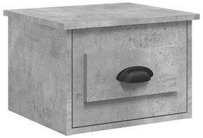 2 db betonszürke falra szerelhető éjjeliszekrény 41,5x36x28 cm