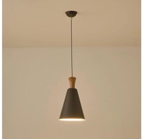 Csillár zsinóron 1xE27/15W/230V szürke átm. 20 cm