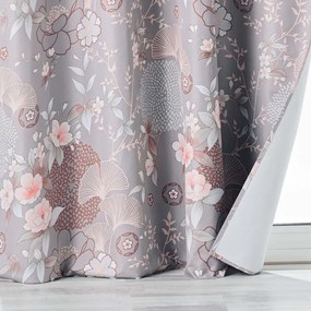 Szürke mikroszálas sötétítő függöny 135x260 cm Yokahama – douceur d'intérieur