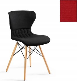 Unique Soft szék kárpitozott szövet piros