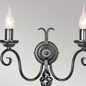 Elstead Lighting HARLECH HR2A-BLACK Fali lámpa 2x60W/E14