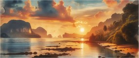 Kép - Kilátás a partról (120x50 cm)