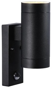NORDLUX Tin Maxi Sensor kültéri fali lámpa, fekete, GU10, max. 2X35W, 21519103