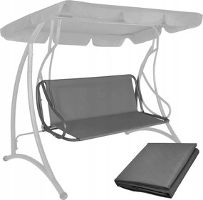 Kerti Hinta Ülőke Kerti Hintához Szürke 110x90cm Szövet