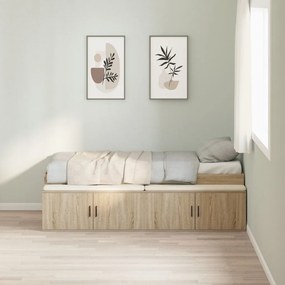 Tároló Ágykeret Sonoma Tölgy 90x200 cm