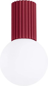 Fürdőszoba lámpa Mennyezeti lámpa G9 Kerek bordó matt IP44 Halo Sollux