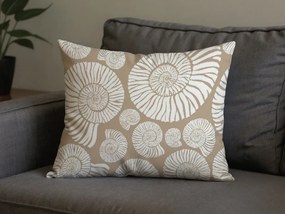 2 db díszpárnahuzat mikroszálból SNAIL SHELL 50x70 cm, barna