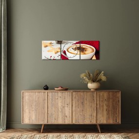 Kép - Cappuccino (órával) (90x30 cm)