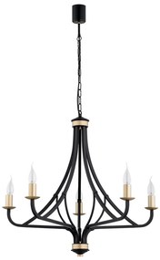 Argon 2171 - Csillár láncon LORENZO 5xE14/7W/230V