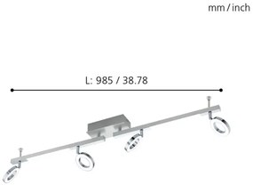 Eglo 96182 - CARDILLIO 1 spotlámpa 4xLED/3,2W + 2xLED/3,3W/230V