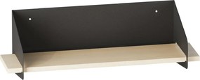 Long fali polc, fekete, 60 cm