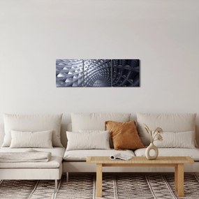 Kép - Absztrakció 3D (órával) (90x30 cm)