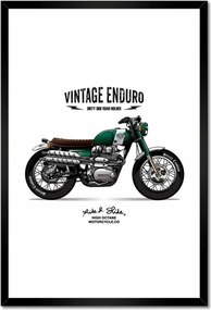 Poszterek keretben 40x60 Motorkerékpár Antik Vintage