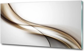 Fotó kép edzett üveg Barna hullám 100x70