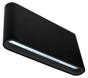BOWI LED Kültéri fali lámpa FLOW 2xLED/6W/230V IP54 3000K fekete BW0263