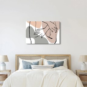 Kép - Női test vonal művészet N⁰2 (90x60 cm)