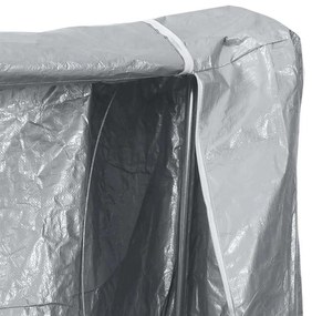 Tűzifa állvány esővédővel 200x25x150 cm Horganyzott acél