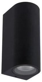 Lucide 69801/02/30 - Kültéri fali lámpa ZARO 2xGU10/35W/230V IP44 fekete