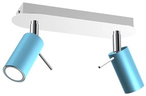 Spotlámpa PRESTON 2xGU10/40W/230V kék