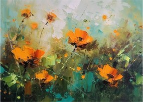 Üveg kép - Virágok (70x50 cm)