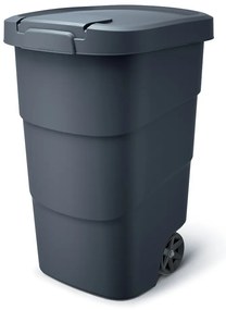Kerti konténer strapabíró kerekekkel, 95 l, antracit