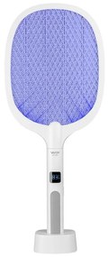 Vayox LED Elektromos rovarcsapda 2in1 LCD kijelzővel 1200 mAh/5V fehér BX0034
