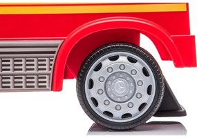 Push autó Mercedes Tűzoltóautó 2xAA piros