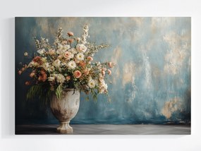 Vászonkép Canvas Dekoráció Retro Vintage Virágok Váza Virágtartó 60x40