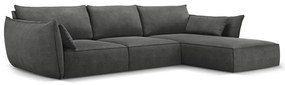 Szürke sarokkanapé (jobb oldali) Vanda – Mazzini Sofas