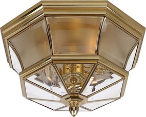 Quoizel NEWBURY QZ-NEWBURY-F-PB Süllyesztett mennyezeti lámpa 3x40W/E14 IP44