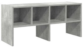 cipőtartó állvány egymásra rakható beton szürke 89,5x30x40 cm