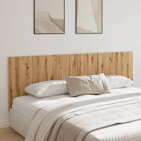 kézműves tölgy színű szerelt fali fejtámla 240 x 1,5 x 80 cm