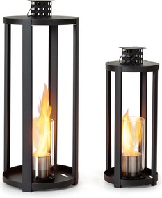 Blumfeldt Fiamme Cilindro, etanol lámpások, 2 darabos készlet, rozsdamentes acél égő, 0,3 liter, égési idő 4 óra