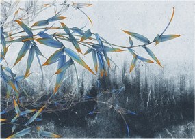 Kép - bambusz a falon (üvegen) (70x50 cm)