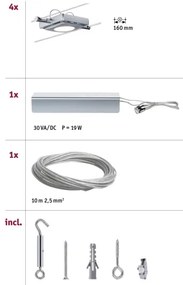 Paulmann 94107 - 4 darabos szett 4xLED/4,3W spotlámpa kábelrendszerhez MAC 230V