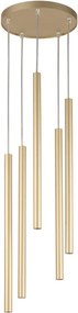 SIGMA LIGHTING 33627 SOPEL Hengeres Függesztett Lámpa Arany G9 IP20