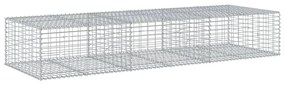 horganyzott vas gabion kosár fedéllel 300 x 100 x 50 cm