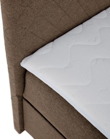 Boxspring ágy, barna, 160x200, ADARA