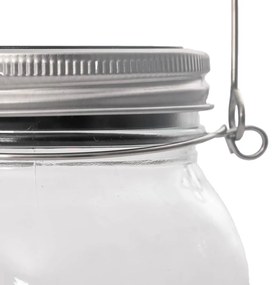 12 db meleg fehér kültéri napelemes befőttes üveg lámpa