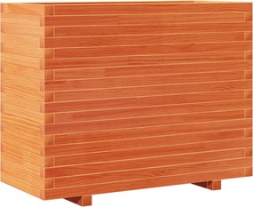 vidaXL viaszbarna tömör fenyőfa kerti virágláda 90x40x72 cm