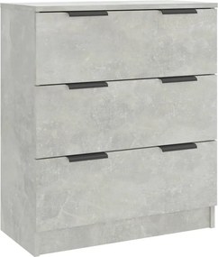 vidaXL betonszürke szerelt fa tálalóasztal 60 x 30 x 70 cm