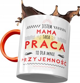 Narancssárga bögre Anyák napjára, fényképes nyomtatással