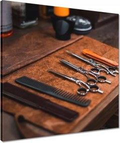 Vászonkép 50x50 Barber kiegészítők