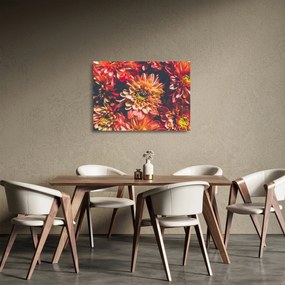 Kép - Krizantém (üvegen) (70x50 cm)