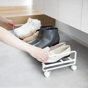 Fehér fém cipőtartó állvány 83,5x14,5x27,5 cm Tower – YAMAZAKI