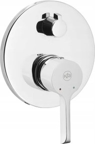 Angelit kétutas falsík alatti csaptelep, fehér-króm (4729-410-40) /sm/