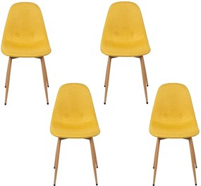 Avenberg RIVA Étkezőszék szett - 4db, sárga