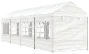 vidaXL fehér polietilén pavilon tetővel 8,92 x 2,28 x 2,69 m