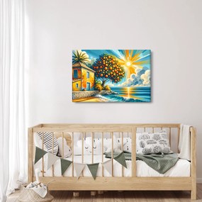 Kép - Ház narancsokkal I. (90x60 cm)