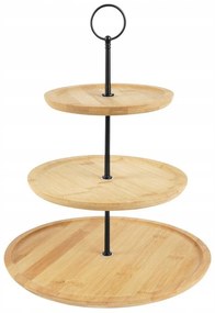 EH Bamboo tálalóállvány, magasság 34 cm